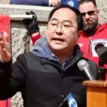Sen.-elect Andy Kim joins Clara Maass nurses in fight for co