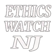 Ethicswatchnj black background with white lettering
